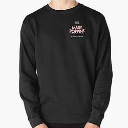 Merry Mary Poppins Dark Background Pullover Sweatshirt