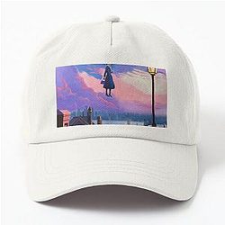 Mary Poppins flying over London