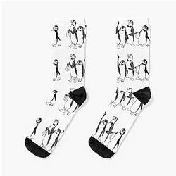 Penguins From Mary Poppins Sketch Socks
