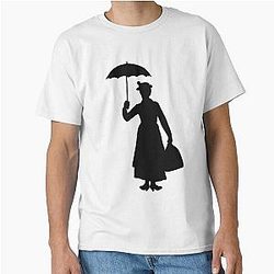 Mary Poppins Silhouette (Julie Andrews) Classic T-Shirt