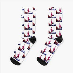 Mary Poppins Bert Watercolor Design Socks