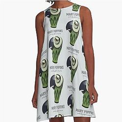 Mary Poppins Alternative Movie Poster A-Line Dress