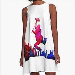 Mary Poppins Watercolor Design A-Line Dress