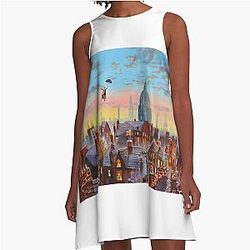 Mary Poppins and Bert A-Line Dress
