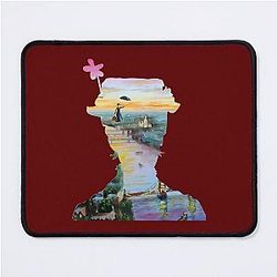 Mary Poppins flying above London Mouse Pad