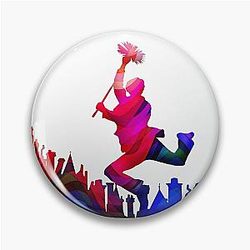 Mary Poppins Bert Watercolor Design Pin