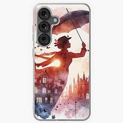 Mary Poppins Flying Over London Samsung Galaxy Case