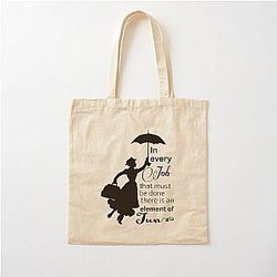 Element of Fun Mary Poppins Quotes Cotton Tote Bag