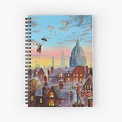 Mary Poppins & Bert Spiral Notebook