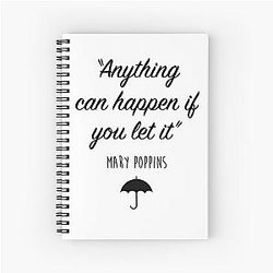 Mary Poppins Spiral Notebook
