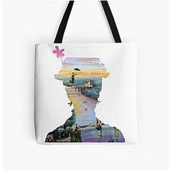 Mary Poppins flying above London Tote Bag