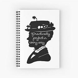 Practically Perfect in Every Way Mary Poppins Spiral Notebook