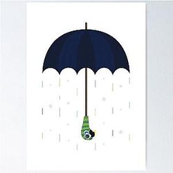 Mary Poppins Umbrella Poster