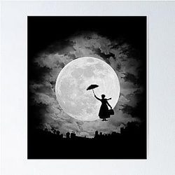 Mary Poppins Moon Poster