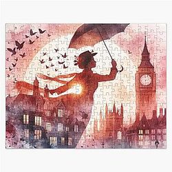 Mary Poppins flying London Jigsaw Puzzle