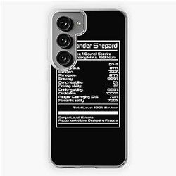 Mass Effect - Shepard Stats Samsung Galaxy Soft Case