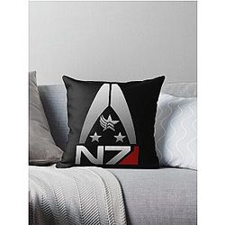 Mass Effect N7 Throw Pillow