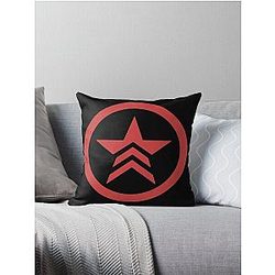 Mass Effect - Renegade Logo (red) Throw Pillow