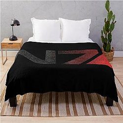 Mass Effect N7 Distressed Logo Throw Blanket