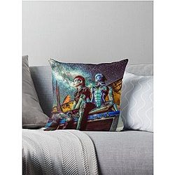 Mass Effect - Shepard & Liara Throw Pillow