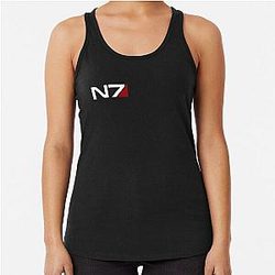N7 emblem, Mass Effect Racerback Tank Top