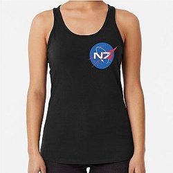 N7 NASA Mass Effect  Racerback Tank Top