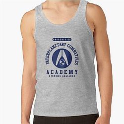 Interplanetary Combatives Academy - Mass Effect - Navy Tank Top