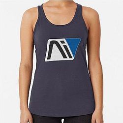 Andromeda Initiative Patch - Mass Effect Andromeda Embroidered Patch Style Racerback Tank Top