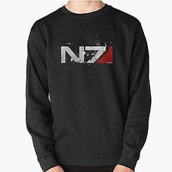 Mass Effect Distressed N7 Pullover Sweatshirt
