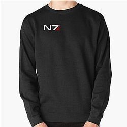 N7 emblem, Mass Effect Pullover Sweatshirt