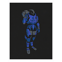 GARRUS SILHOUETTE DTNK1607 Mass Effect Posters