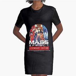 Loves Anime And Mass Effect Legendary Edition Alternate Awesome Since Graphic T-Shirt Dress