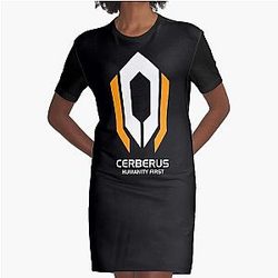 Mass Effect - Custom Cerberus Logo Graphic T-Shirt Dress