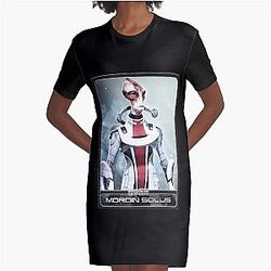 Mass Effect Video Games Graphic T-Shirt Dress
