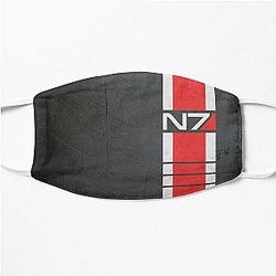 Mass Effect N7 Special Forces Stripes Flat Mask