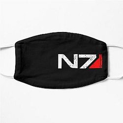 mass effect n7 Flat Mask