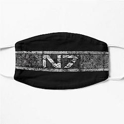 N7 Mass Effect Distressed Logo Flat Mask