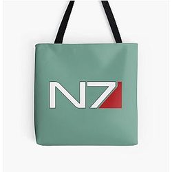 Mass Effect N7   All Over Print Tote Bag