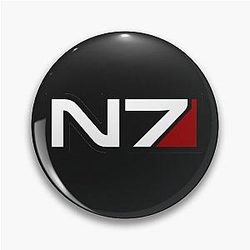 N7 emblem, Mass Effect Pin