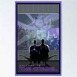 Mass Effect Citadel Travel Poster Fan Art Poster
