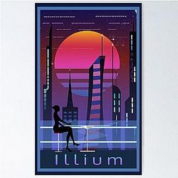 Mass Effect Illium Travel Poster Fan Art Poster