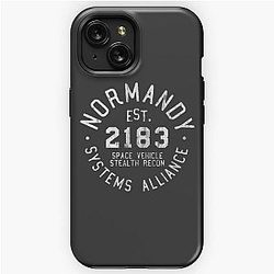 SSV Normandy Athletic Shirt - Mass Effect Athletic Style - White Print iPhone Tough Case