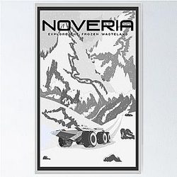 Mass Effect Noveria Travel Poster Fan Art Poster