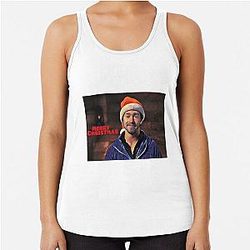 Merry Christmas Matt Brown Racerback Tank Top
