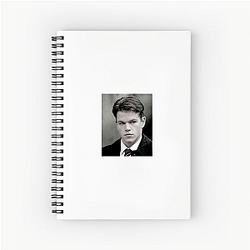 Matt Damon is a prominent Hollywood figure Matt Damon Notebook