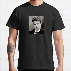 Matt Damon is a prominent Hollywood figure Matt Damon T-Shirts