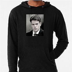 Matt Damon is a prominent Hollywood figure Matt Damon Hoodies