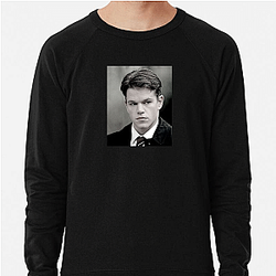 Matt Damon is a prominent Hollywood figure Matt Damon Sweatshirts