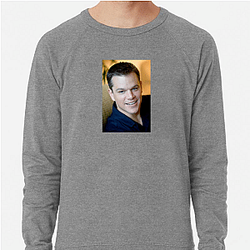 Matt Damon is known for his versatile roles Matt Damon Sweatshirts
