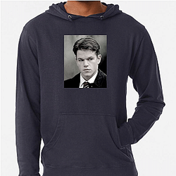 Matt Damon is a prominent Hollywood figure Matt Damon Hoodies